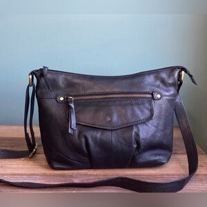 Great American Leather Works Black Leather Bag